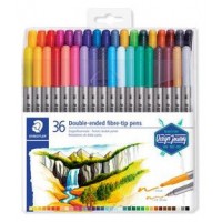 ESTUCHE DE PLÁSTICO CON 36 ROTULADORES, COLORES SURTIDOS STAEDTLER 3200 TB36 (Espera 4 dias) en Huesoi